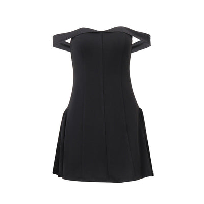 Women Clothing Winter Sexy Sexy Off Shoulder Slim High Class Elegant Evening Dress Dress