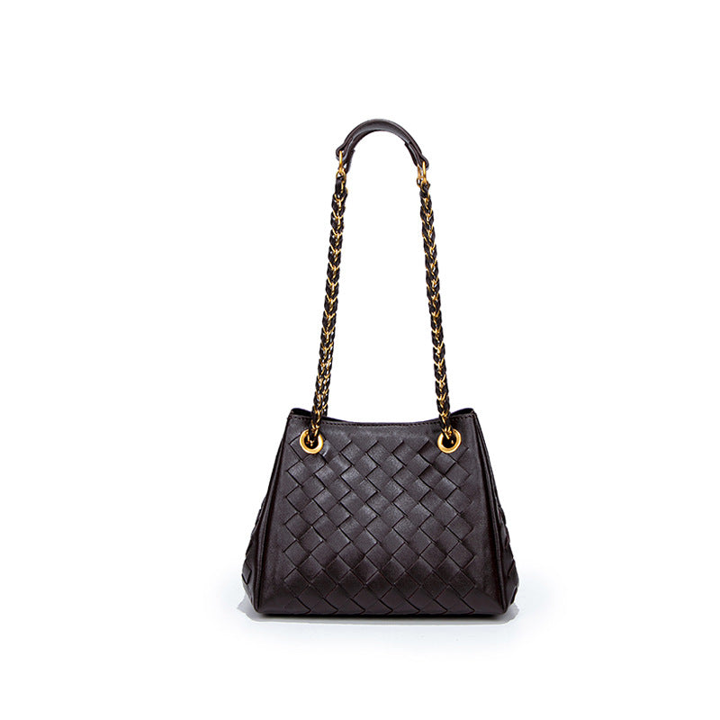 Women Hand Woven Bag Parachute Chain Bag Woven Portable Vegetable Basket Shoulder Bag