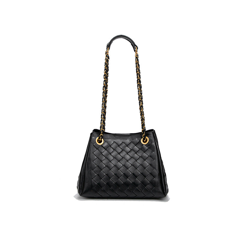 Women Hand Woven Bag Parachute Chain Bag Woven Portable Vegetable Basket Shoulder Bag