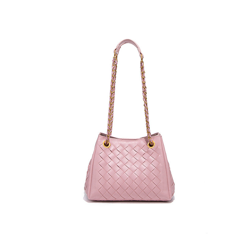 Women Hand Woven Bag Parachute Chain Bag Woven Portable Vegetable Basket Shoulder Bag