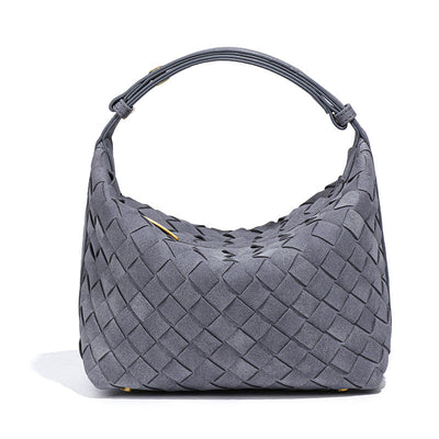Women Bag Lunch Box Bag Special Interest Design Autumn Winter Frosted Material Underarm Bag Woven Bag Shoulder Bag Hand Bag