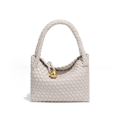 Women Crossbody Handbag High Grade Light Luxury Shoulder Cross Body Hand Carrying Handmade Woven Bag Vegetable Basket Clutch