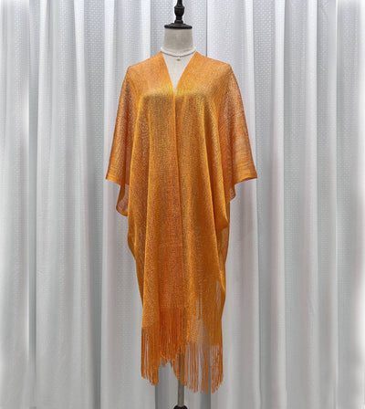 Beach Solid Color Sun Proof Tassel Knitting Beach Cover Up Sweater Shawl Cardigan