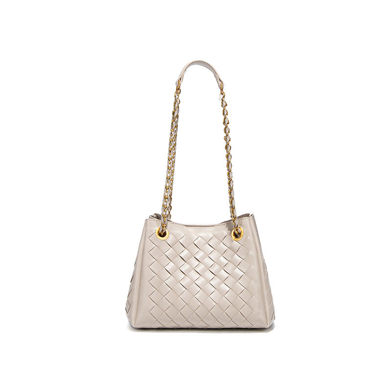 Women Hand Woven Bag Parachute Chain Bag Woven Portable Vegetable Basket Shoulder Bag