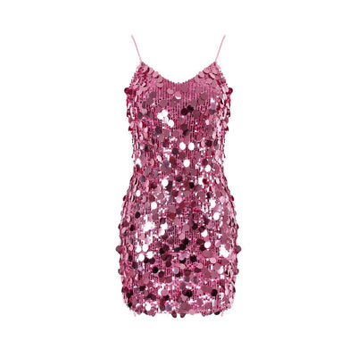 Women Clothing Party Dress Sequin Sling Hip Sexy Nightclub Dress