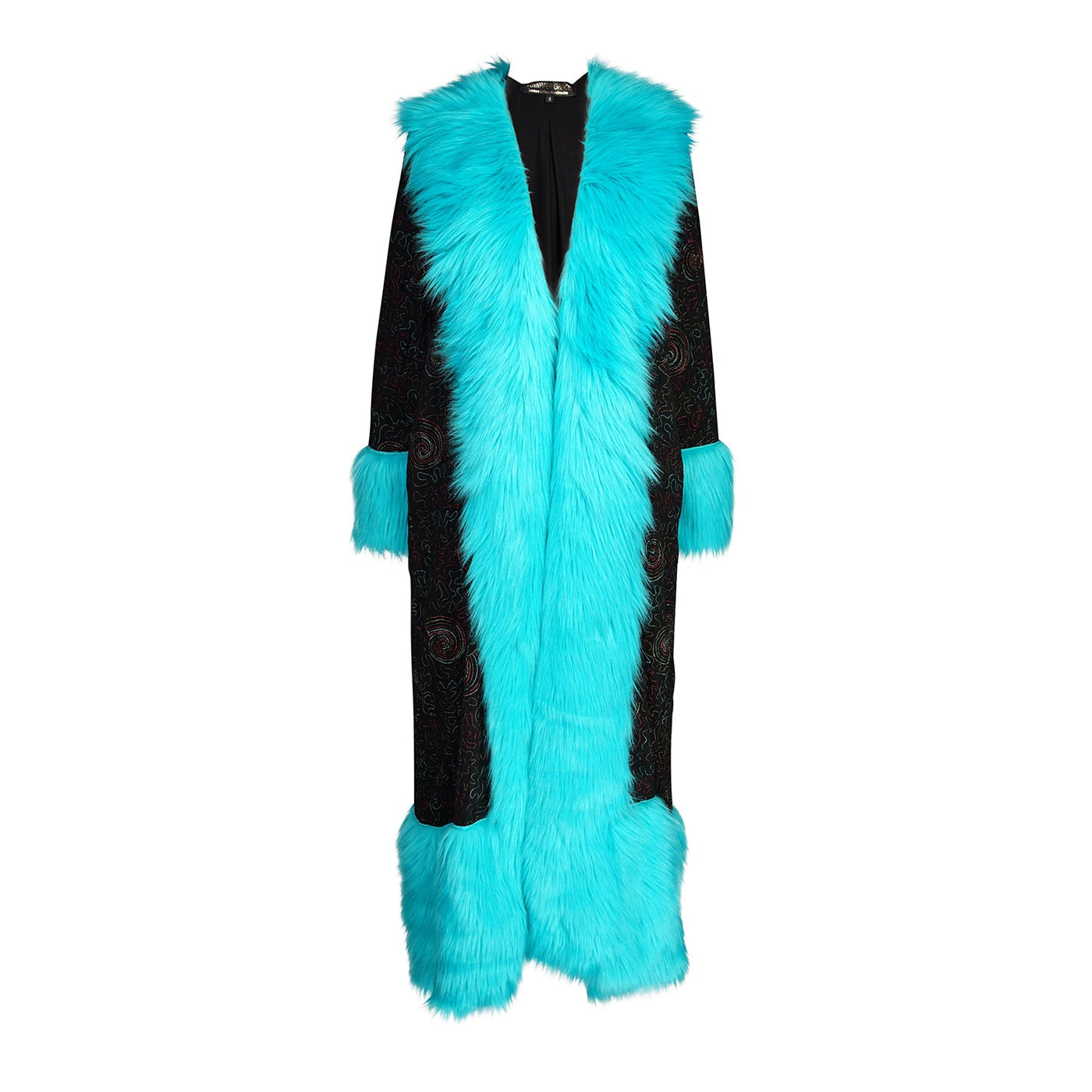 Penny Deluxe Toxique Embroidered Faux Fur Jacket