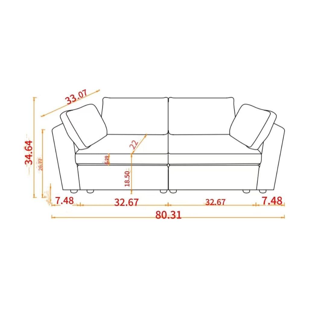 modular sofa whiten chenille fabric,  simple and grand, the seat and back is very soft. this is also a KNOCK DOWN sofa