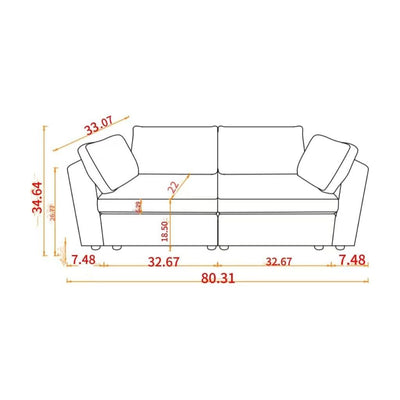 modular sofa whiten chenille fabric,  simple and grand, the seat and back is very soft. this is also a KNOCK DOWN sofa