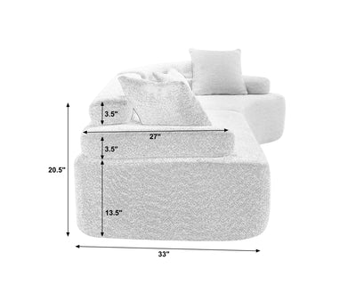 [VIDEO provided][New]Unique modeling design,Upholstered Indoor Furniture,Foam-Filled Sleeper Sofa Bed for Living Room,Bedroom,3 Colors