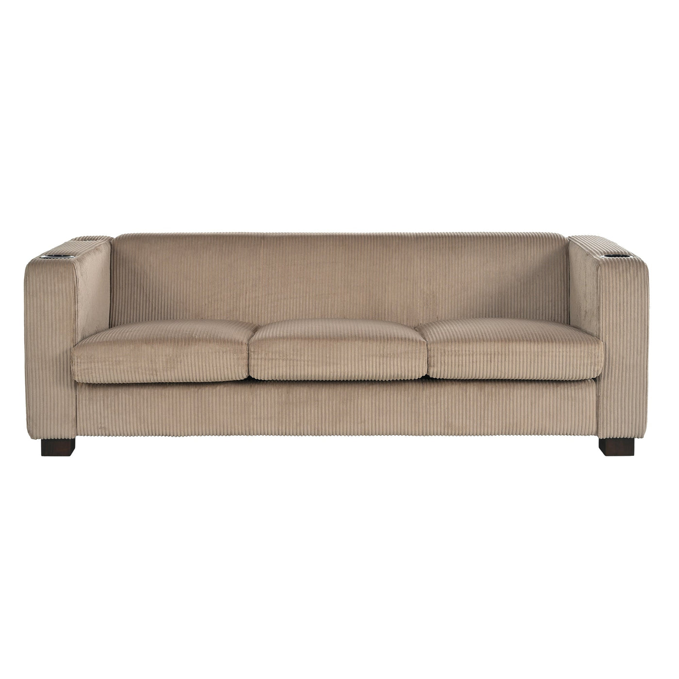 BEIGE  3 SEATER SOFA,LIGHT COFFEE COLOR