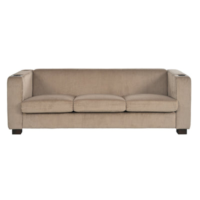 BEIGE  3 SEATER SOFA,LIGHT COFFEE COLOR