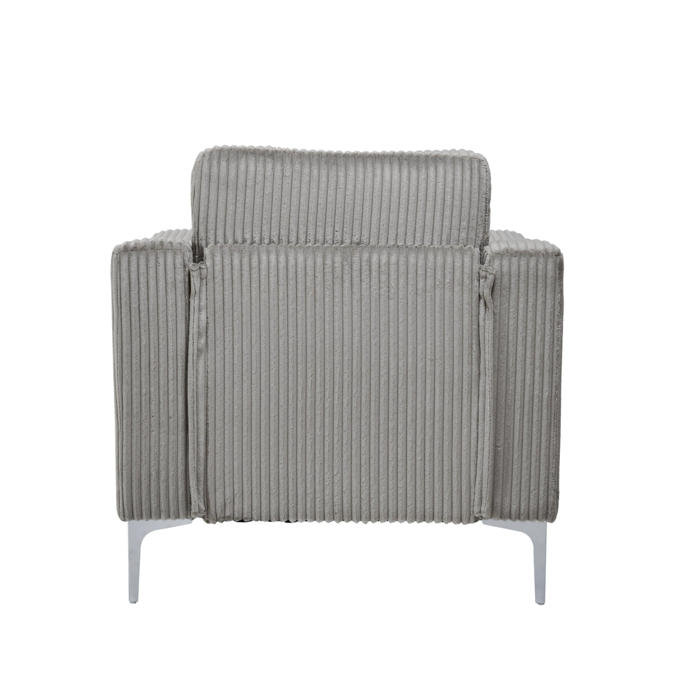 Lounge sofa with armrests that can be assembled,Convertible Sectional Corduroy Sofa,Gray