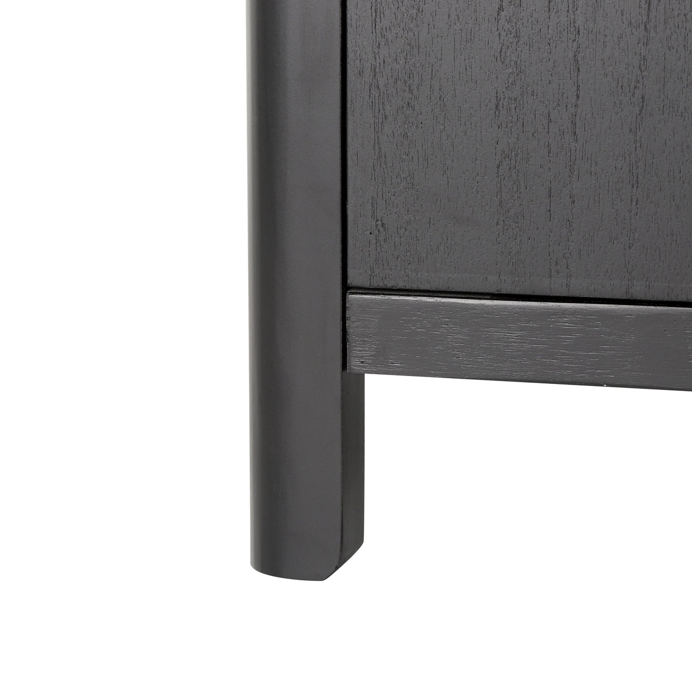 Mirod Farmhouse Style 4-Door Cabinet with Natural Finish, A Rustic Accent for Entryways or Small Spaces