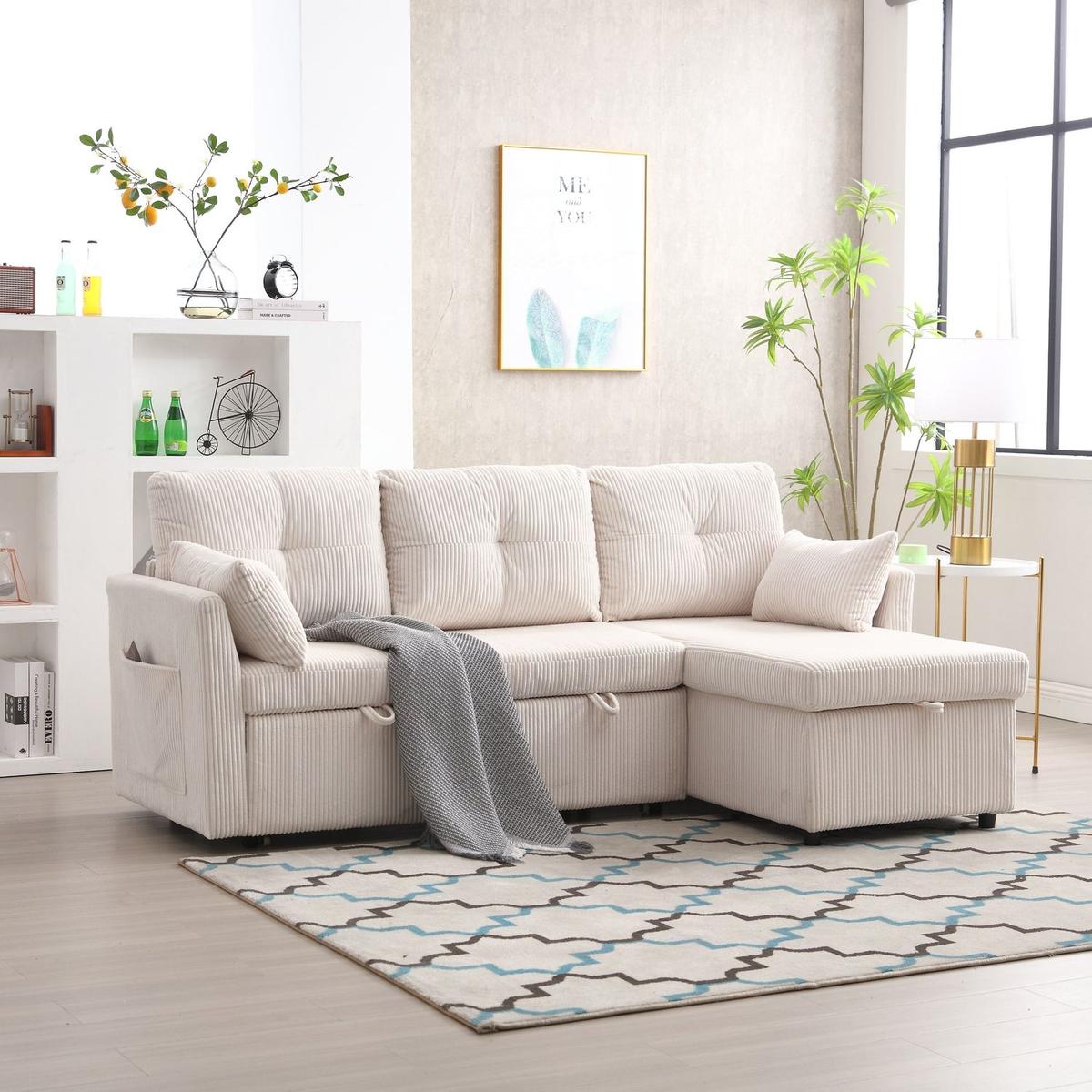 Modular Sectional Sofa L Shaped Modular Couch with Reversible Chaise Modular Sofa Sectional Couch with Storage Seats