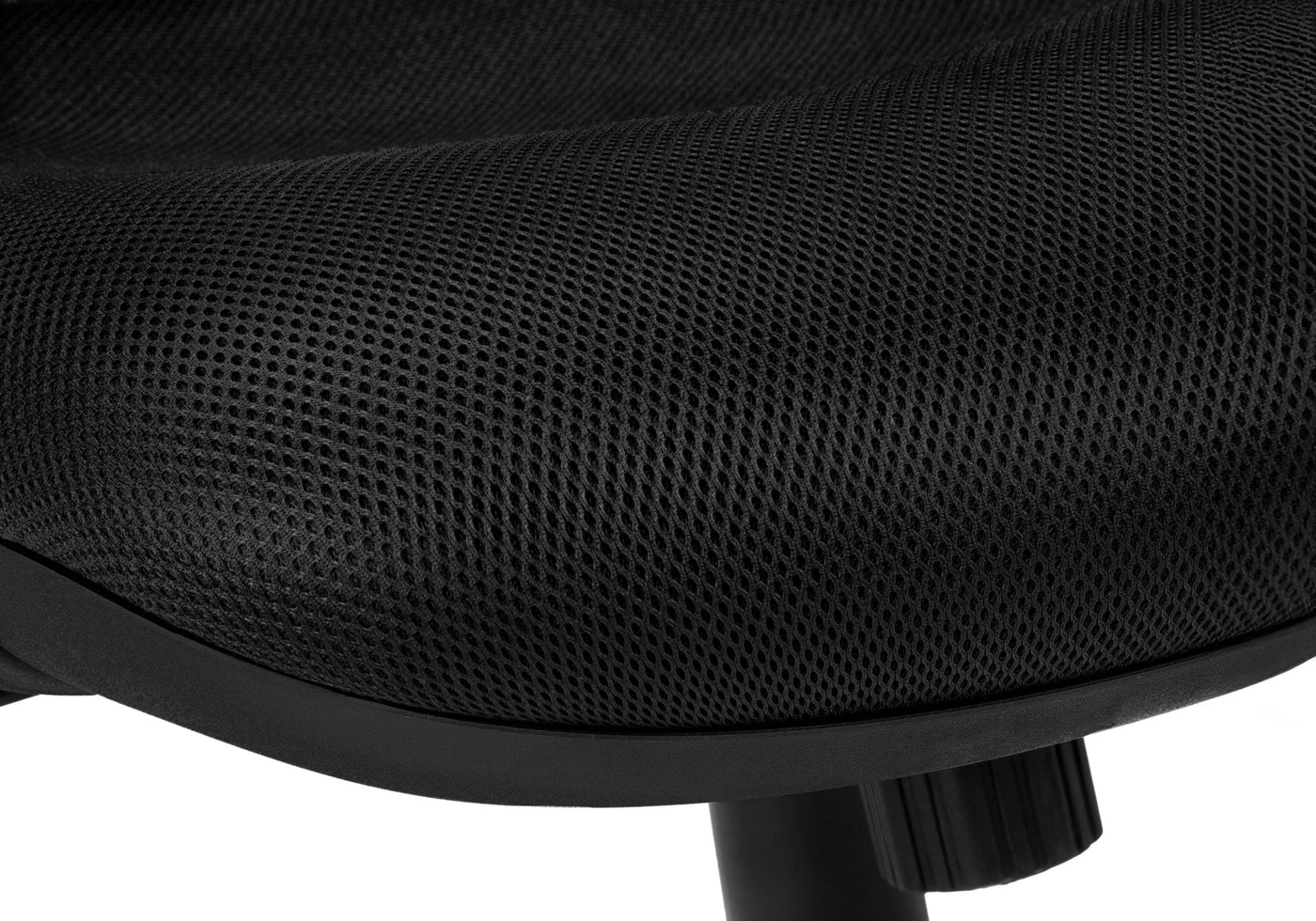 Office Chair, Adjustable Height, Swivel, Ergonomic, Armrests, Computer Desk, Work, Black Mesh, Chrome Metal, Contemporary, Modern