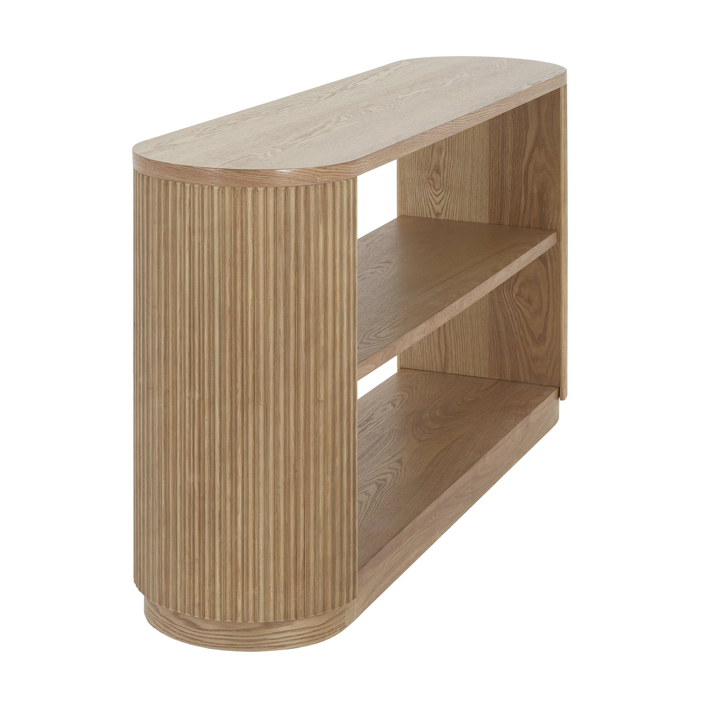 Mirod Modern Entryway Console Table - Slim Sofa Table with Open Shelf & Elegant Wood Grain, Multi-Functional Hallway Table for Living Room
