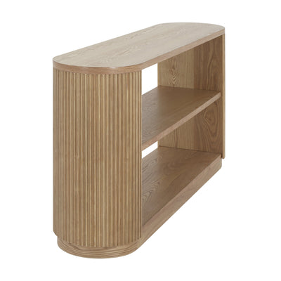 Mirod Modern Entryway Console Table - Slim Sofa Table with Open Shelf & Elegant Wood Grain, Multi-Functional Hallway Table for Living Room