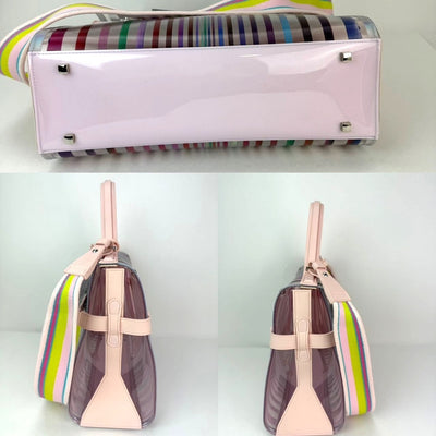 Delvaux PVC Tempete The Eye Catcher Multicolor Satchel Bag
