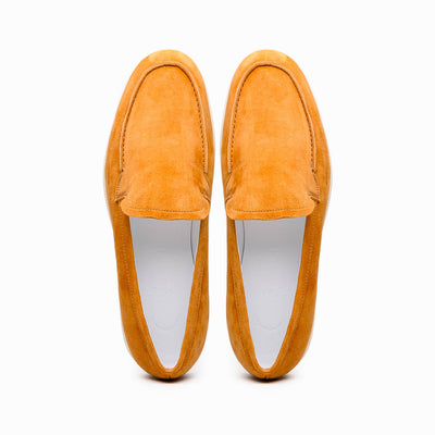 16-621-CGN LIVORNO Sueded Italian Goatskin Loafer Cognac