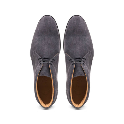 46-592-GRY MARCO Suede Calfskin Chukka Boot Grey