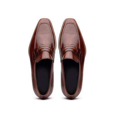 15-703-CGN MEO Hand Burnished Loafers Cognac