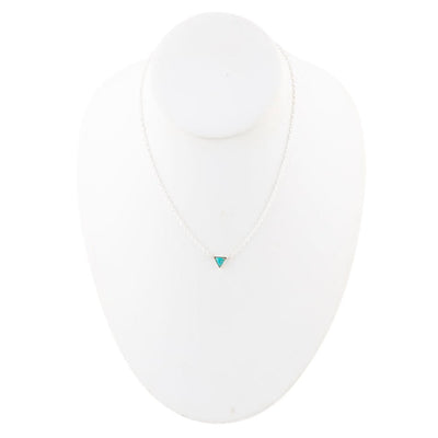 Trident Turquoise and Sterling Silver Necklace