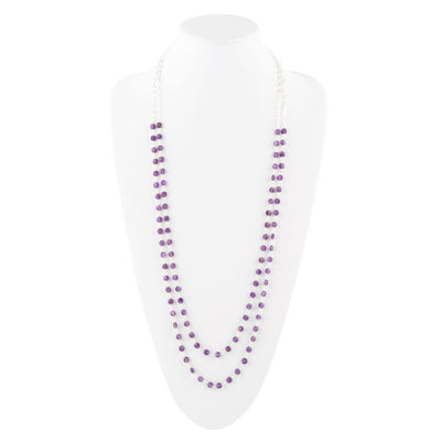 Two Row Amethyst Necklace